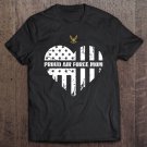 Tadostore Proud Air Force Mom Pride Military Family Heart Gift Pullover Tee Shirt