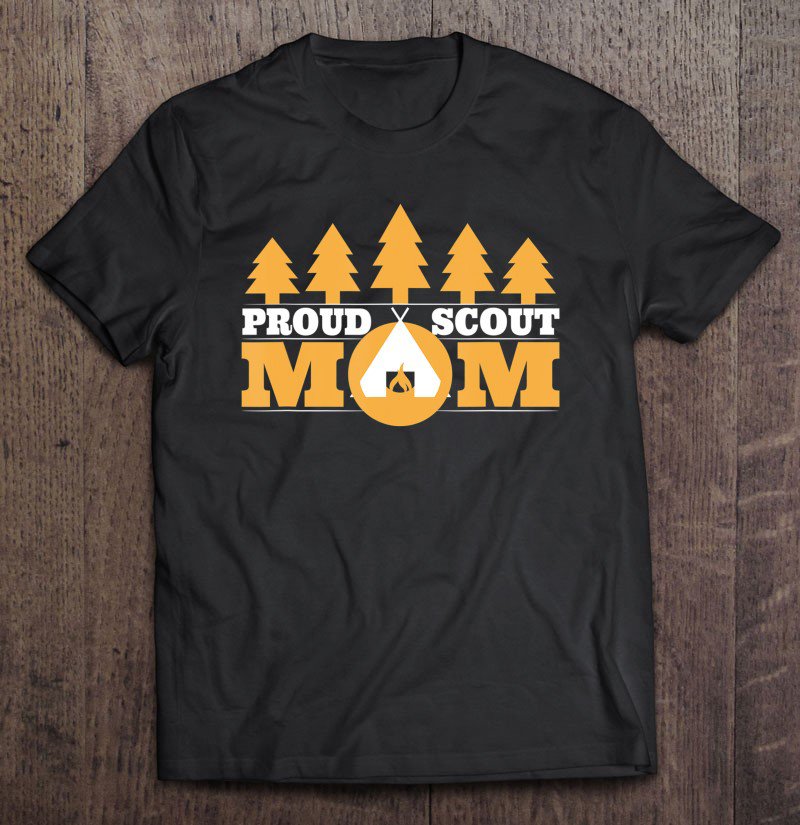 Tadostore Scout Mom Proud Cub Camping Boy Outdoors Camp Leader Tee Shirt