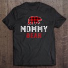 Tadostore Mommy Bear Red Plaid Buffalo Matching Family Pajama Tee Shirt