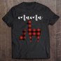 Tadostore Plaid Mama Llama Pajama Top, Buffalo Plaid Mama Llama Tee Shirt