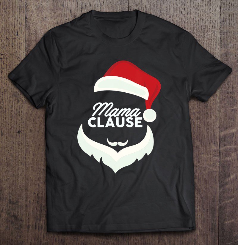 Tadostore Mama Clause Christmas Xmas Matching Couples Novelty Tee Shirt