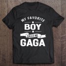 Tadostore Graphic 365 My Favorite Boy Calls Me Gaga Grandma Gift Tee Shirt