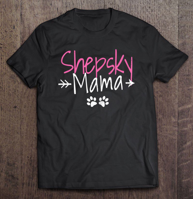Tadostore Womens Shepsky Mama Tee Shirt