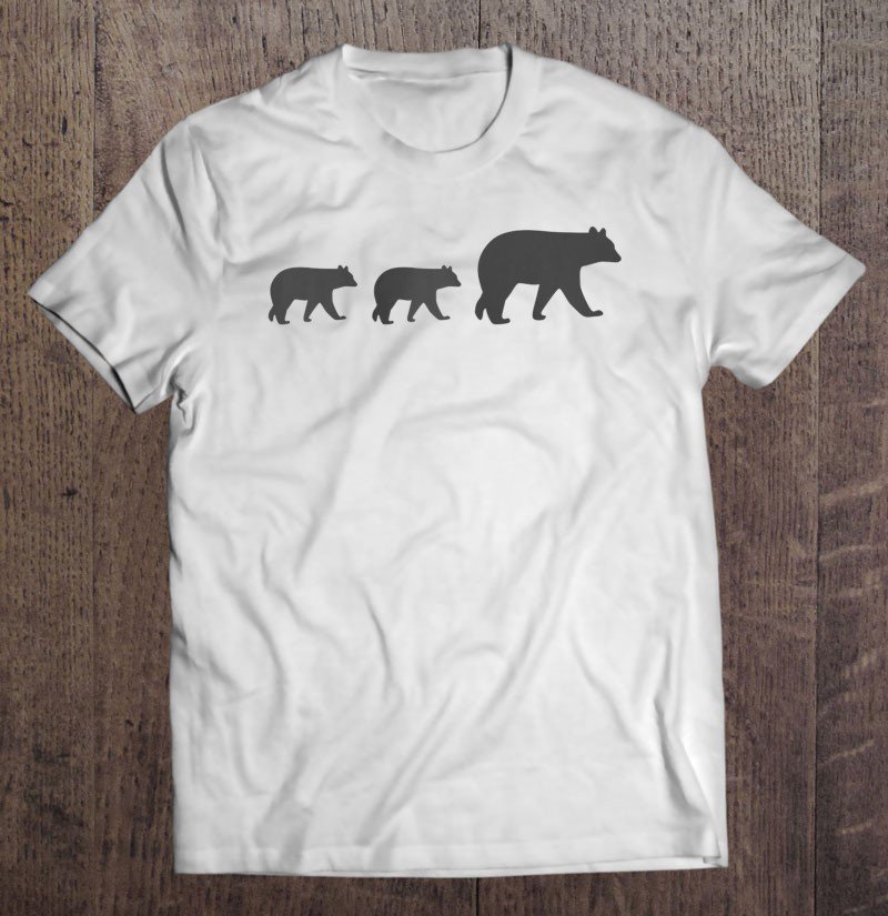 Tadostore Mama Bear Two Cubs Shirt Cute Mothers Day Gift G Raglan Baseball Tee Shirt