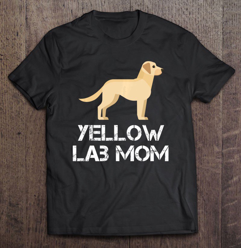 Tadostore Yellow Lab Mom - Dog Owner Hooded Tee Shirt