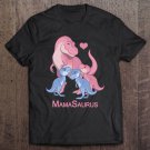 Tadostore Mamasaurus T-Rex Mother & 3 Cute Baby Boy & Girl Dinosaurs Pullover Tee Shirt
