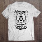 Tadostore Mommy's Fidget Spinner Shirt Funny Wine Lover, Black Tee Shirt
