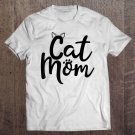 Tadostore Womens Cat Mom Tee Shirt