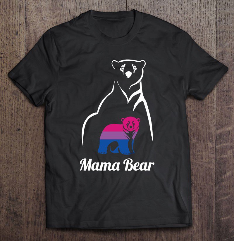 Tadostore Lgbt Bisexual Pride Mama Bear Gift Pullover Tee Shirt