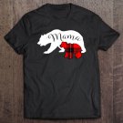 Tadostore Mama Bear With Cub Red Buffalo Plaid Mom Christmas Tee Shirt