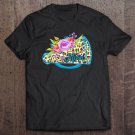 Tadostore Womens Cheer Mimi Shirt, Leopard Print Megaphone Design Tee Shirt