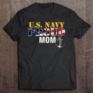 Tadostore Us Proud Navy Mom With American Flag Military Gift Veteran Pullover Tee Shirt