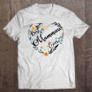 Tadostore Best Mammaw Ever Heart Flower Blessed Grandma Mother's Day Tee Shirt