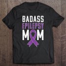Tadostore Epilepsy Awareness Shirt Epilepsy Mom Purple Ribbon Tee Shirt
