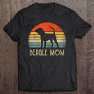 Tadostore Womens Vintage Beagle Dog Mom Mother Day Gift For Dog Lover Tee Shirt