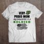 Tadostore Very Proud Mom My Daughter Is A Soldier Black Print Tee Shirt