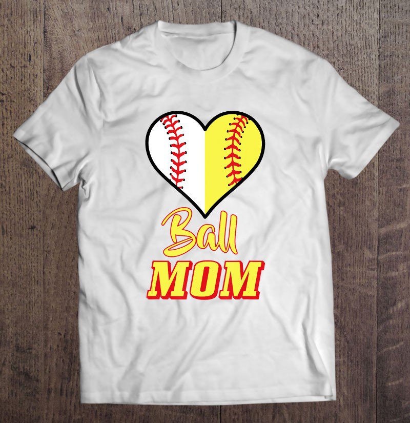 Tadostore Softball Baseball Mom Sport Mother's Day Outfit Gift Tee Shirt