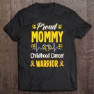 Tadostore Proud Mommy Childhood Cancer Warrior Awareness Ribbon Kid Pullover Tee Shirt