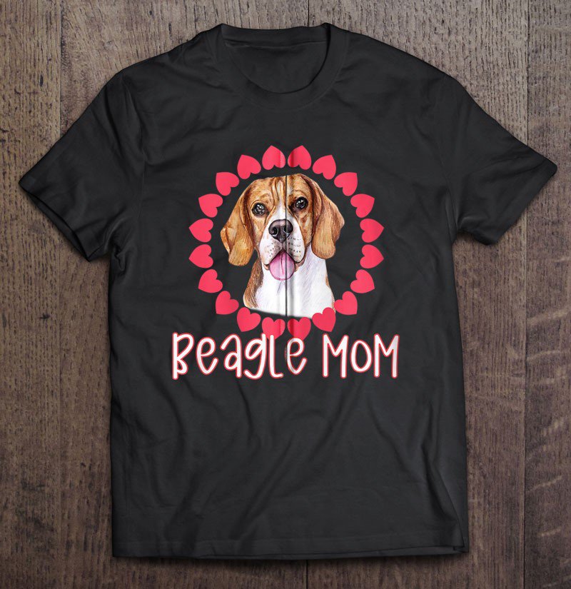 Tadostore Beagle Mom Cute Beagle Dog Gift Hound Dog Lover Zip Tee Shirt