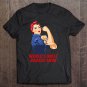 Tadostore World's Most Badass Mom Riveter With Tattoo Tee Shirt