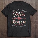 Tadostore Womens I Have 2 Titles Mom & Memere Floral Shirt Grandma Gifts Tee Shirt