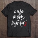 Tadostore Brain Aneurysm Awareness Products Ribbon Fighter Mom Tee Shirt