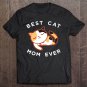 Tadostore Cute Calico Cat Mom Best Kitty Mother Ever Pullover Tee Shirt