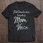 Tadostore Womens Funny Mother's Day Gift Women Don't Make Me Use My Mom Voice V-Neck Tee Shirt