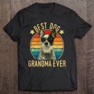 Tadostore Womens Best Dog Grandma Ever Australian Cattle Dog Mother's Day Tee Shirt