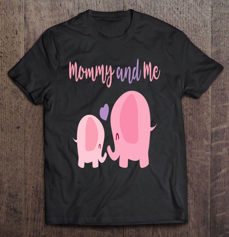 Tadostore Elephan Mommy And Me Matching Son Daughter Kids Mom Tee Shirt