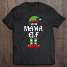 Tadostore Womens I'm The Mama Elf Family Matching Group Christmas Gift Tee Shirt