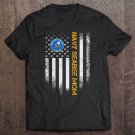 Tadostore Vintage Usa American Flag Proud Us Navy Seabee Veteran Mom Tee Shirt