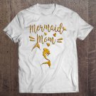 Tadostore Womens Mermaid Mom Gold Font Color Modern Fashion Tee Shirt