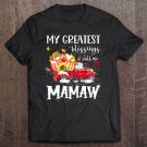 Tadostore Womens My Greatest Blessings Call Me Mamaw Pumpkin Truck Tee Shirt