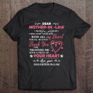 Tadostore Dear Mother In Law I Will Love Your Son With All My Heart For All My Days Thank You For Tr
