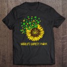 Tadostore World's Dopest Mom Sunflower Weed Marijuana Cannabis Cdb Pullover Tee Shirt