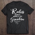 Tadostore Womens Funny Rules Don't Apply To Grandma Trendy Gift V-Neck Tee Shirt