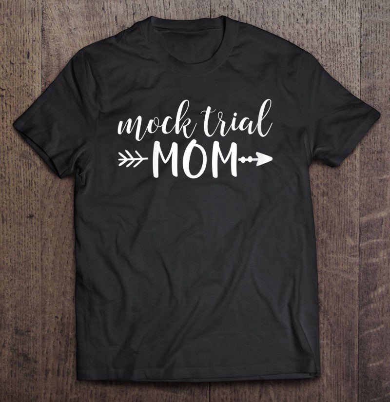 Tadostore Womens Mock Trial Mom & Arrow In White Text Gift Acn039b Tee Shirt