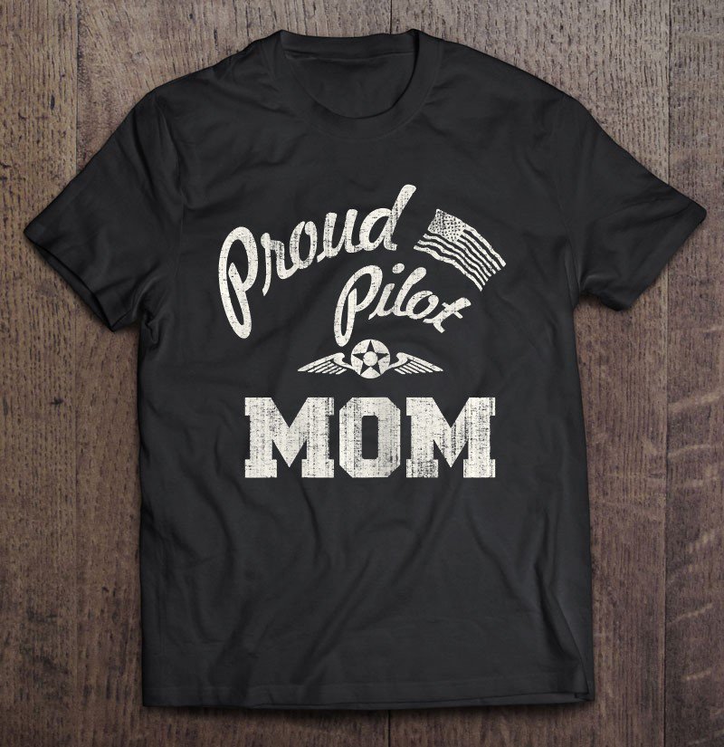 Tadostore Womens Proud Pilot Mom Mother's Day For Moms Tee Shirt