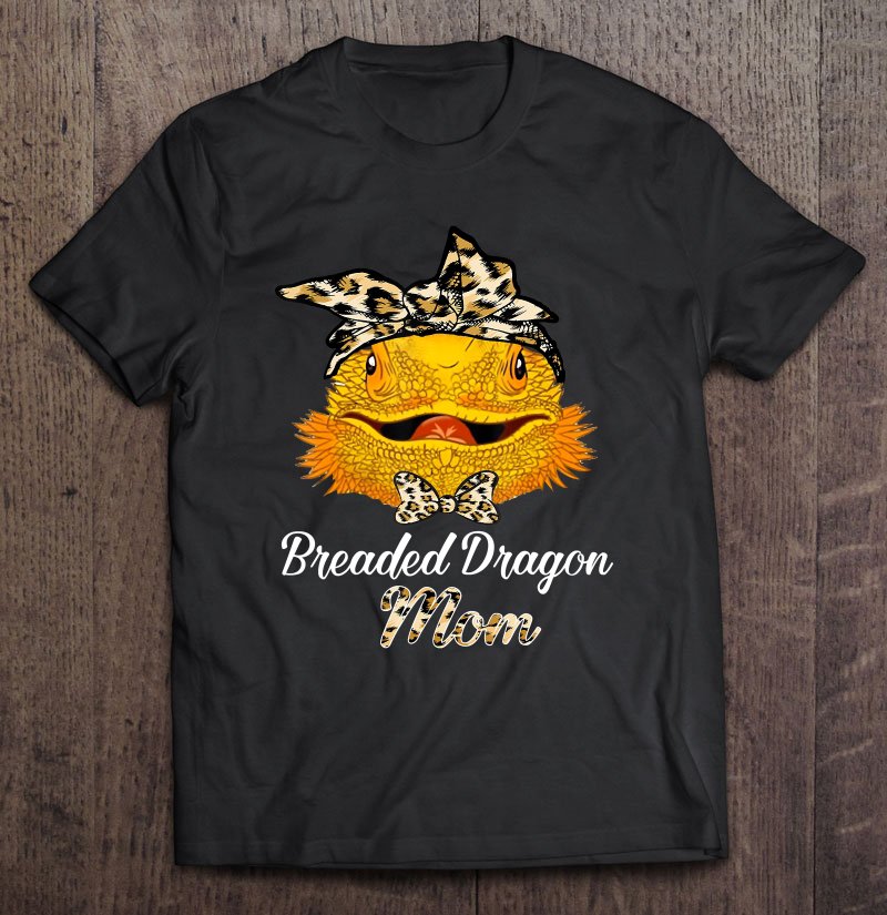 Tadostore Mother's Day Leopard Plaid Gift Bearded Dragon Mom Tee Shirt