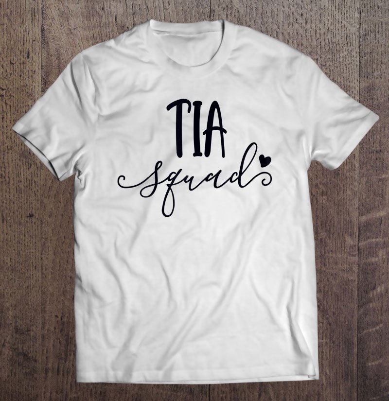 Tadostore Womens Tia Squad Cute Spanish Aunt Life Mother's Day Gift Tee Shirt