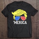 Tadostore Merica Trump 2020 Trump Hair Style Tee Shirt