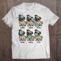 Tadostore Pug Dog Wearing Face Mask Social Distancing Quarantine Gift Tee Shirt