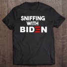 Tadostore Sniffing With Biden Funny Joe Biden 2020 Tee Shirt