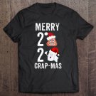 Tadostore Funny Christmas Santa Poop Toilet Tp X-Mas Fun Pajama Mask Tee Shirt