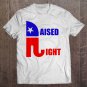 Tadostore Raised Right Republican Elephant Pro Trump 2020 Patriotic Tee Shirt