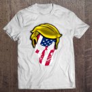 Tadostore President Donald Trump Punisher Patriotic Usa Flag Tee Shirt