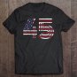 Tadostore 45 American Flag - Support President Trump - Distressed Tee Shirt