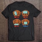 Tadostore Dachshund Face Mask Funny Weiner Dog Social Distancing Gift Tee Shirt