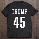 Tadostore Trump 45 - President Donald Trump Jersey - Red White Tee Shirt